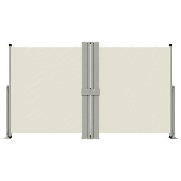 vidaXL sammenrullelig sidemarkise 140x1200 cm cremefarvet