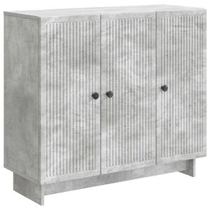 vidaXL Sideboard Betongr&aring; 89 x 34,5 x 80 cm Konstrueret tr&aelig;