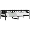 vidaXL daybed 80x200 cm massivt fyrretræ sort