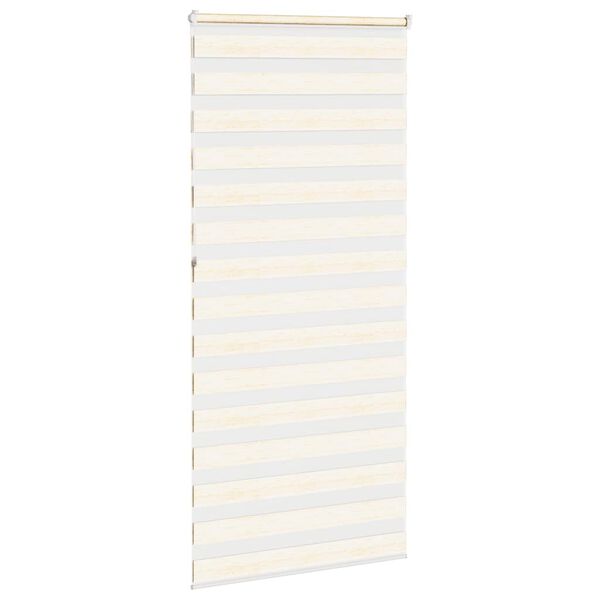 vidaXL zebragardin marmorbeige 100x230 cm stofbredde 95,9 cm polyester