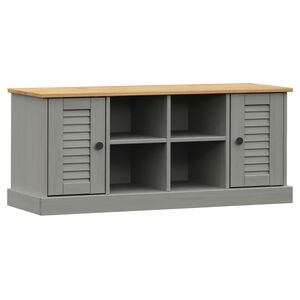 vidaXL skob&aelig;nk VIGO 106x35x45 cm massivt fyrretr&aelig; gr&aring;