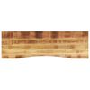 vidaXL bordplade med kurvet form 160x50x2,5 cm ru massivt mangotr&aelig;