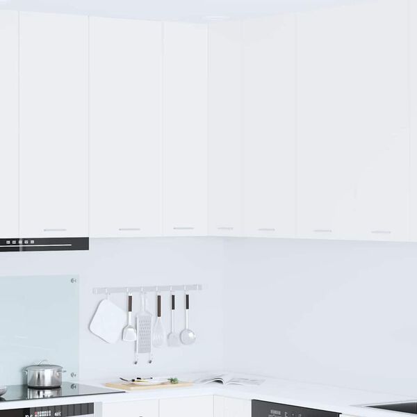 vidaXL H&aelig;ngeskab med opbevaring Hvid 57 x 57 x 100 cm Konstrueret tr&aelig;