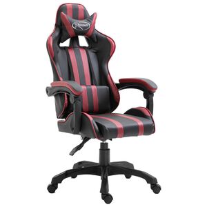 vidaXL gamingstol kunstl&aelig;der vinr&oslash;d