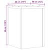 vidaXL plantestativer 2 stk. 20x20x30 cm konstrueret træ sonoma-eg