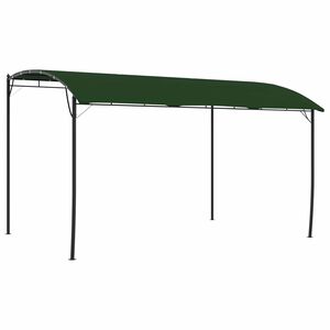 vidaXL Pavillon 4 x 3 x 2,55 m Gr&oslash;n Pulverlakeret st&aring;l og stof 180 gsm