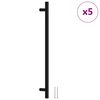 vidaXL skabsh&aring;ndtag 5 stk. 320 mm rustfrit st&aring;l sort