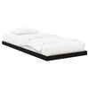 vidaXL Gulv seng ramme Sort eg 90 x 200 cm Konstrueret tr&aelig;