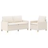 vidaXL Sofa S&aelig;t 2 stk. Cremefarvet Stof