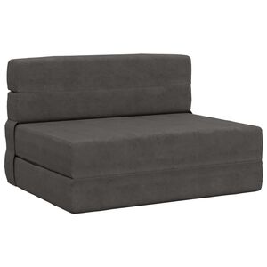 vidaXL Samlebar Sofa Seng M&oslash;rkegr&aring; 70 x 80 x 60 cm Stof