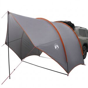 vidaXL Tailgate awning vandafvisende 405 x 280 x 220 cm Gr&aring; og orange