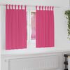 vidaXL M&oslash;rkl&aelig;gningsgardiner med ringe 2 pcs Lys Pink 140 x 140 cm
