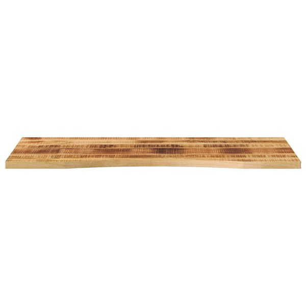 vidaXL bordplade med kurvet form 140x50x2,5 cm ru massivt mangotræ