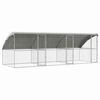 vidaXL Hundehus 3 stk. S&oslash;lv 6 x 2 x 2 m Galvaniseret st&aring;l
