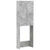 vidaXL Toilet Skab DELFT Betongr&aring; 66 x 25,5 x 190 cm Konstrueret tr&aelig;
