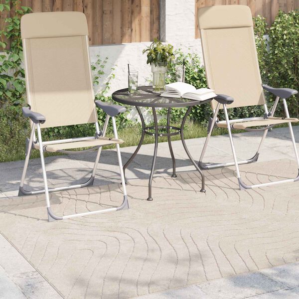 vidaXL Omr&aring;det&aelig;pper Rektangul&aelig;r PALMERAS Beige 230 x 160 cm Polyester
