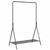 vidaXL T&oslash;jstativ med opbevaring Sort 100 x 56 x 154 cm St&aring;l