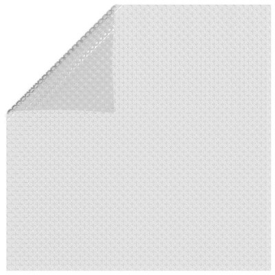 vidaXL flydende solopvarmet poolovertræk 488x244 cm PE grå