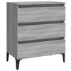 vidaXL sk&aelig;nk 60x35x69 cm konstrueret tr&aelig; gr&aring; sonoma-eg