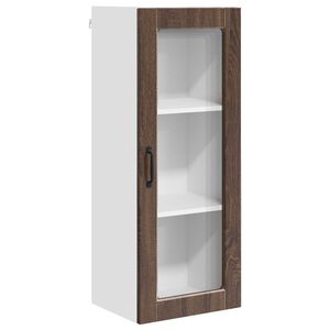 vidaXL V&aelig;gl&aring;gskab PORTO Brun eg 40 x 31 x 100 cm Konstrueret tr&aelig;