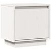vidaXL sengebord 40x30x40 cm massivt fyrretr&aelig; hvid