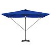 vidaXL Roma Parasol Blå 286 x 285 x 270 cm Aluminium og Polyester