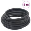 vidaXL hybrid luftslange 0,6" 5 m gummi og PVC sort