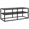 vidaXL tv-bord 100x40x40 cm marmorglas sort