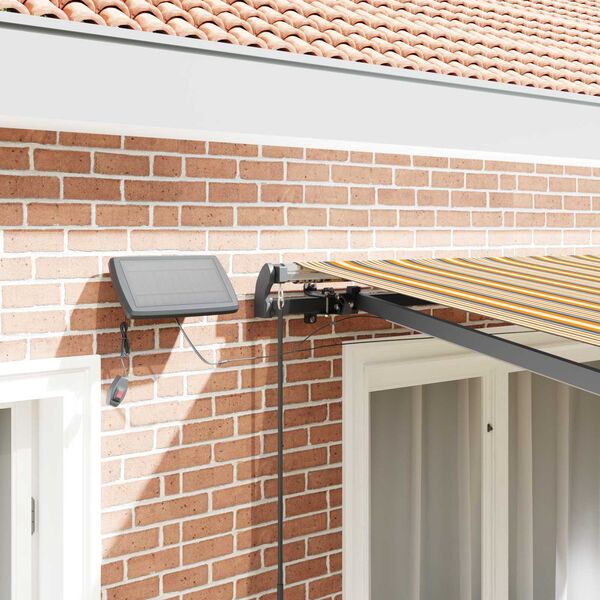 vidaXL Utr&aelig;kkelig Markise Flerfarvet 300 x 250 cm Stof