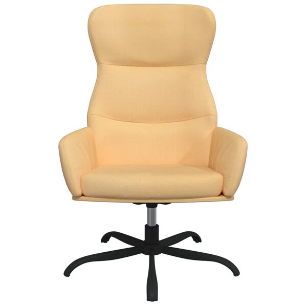 vidaXL l&aelig;nestol imiteret ruskind cremefarvet