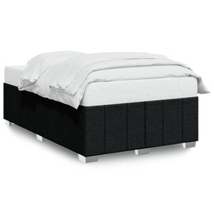 vidaXL Sengeramme uden madras Sort 120x200 cm Stof