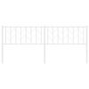 vidaXL udskiftningsgavl 200 cm metal hvid