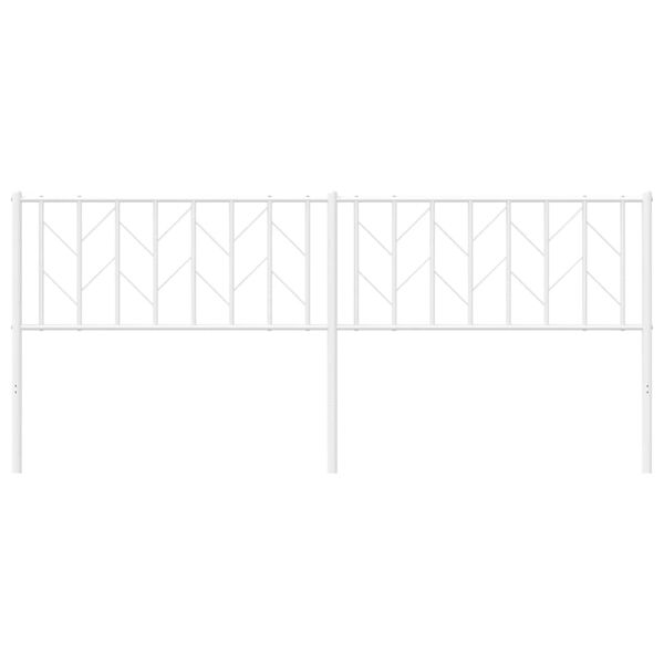 vidaXL udskiftningsgavl 200 cm metal hvid