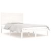 vidaXL sengeramme 120x190 cm Small Double massivt tr&aelig; hvid