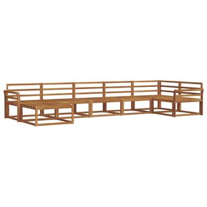 vidaXL Udend&oslash;rs sofagruppe 7 pcs Naturfarvet Massivt Akacietr&aelig;