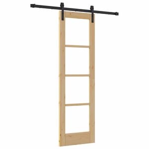 vidaXL Skyded&oslash;r ORKDAL Naturfarvet 61 x 198,5 cm