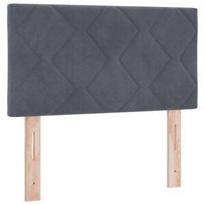 vidaXL Hovedg&aelig;rde med hovedg&aelig;rde M&oslash;rkegr&aring; 80 cm Fl&oslash;jl