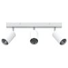 vidaXL Loftsspot med spotlights Hvid 38 x 5,5 x 16,5 cm Metal