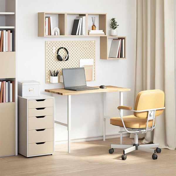 vidaXL bordplade ubehandlet 100x50x2,5 cm massivt egetr&aelig; rektangul&aelig;r