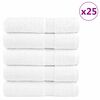 vidaXL Premium badeh&aring;ndkl&aelig;der SOLUND 25 stk. hvid 100x150 cm 600 gsm