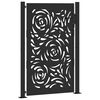 vidaXL havel&aring;ge sort 100x150 cm st&aring;l flammedesign