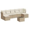 vidaXL sofas&aelig;t til haven 8 dele med hynder polyrattan beige