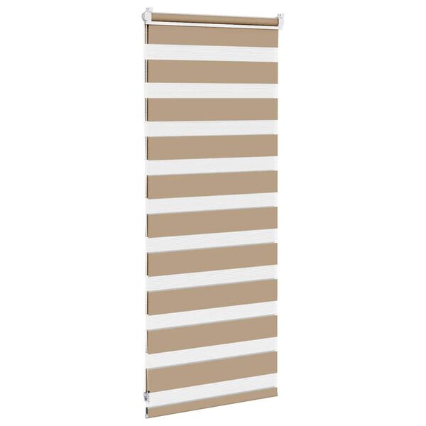 vidaXL zebragardin sandbrun 60x100 cm stofbredde 55,9 cm polyester