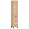 vidaXL skab 34,5x34x180 cm konstrueret tr&aelig; sonoma-eg