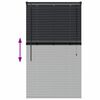 vidaXL Vindues Blind med gardiner Sort Aluminium