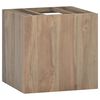 vidaXL v&aelig;gh&aelig;ngt badev&aelig;relsesskab 46x25,5x40 cm massivt teaktr&aelig;
