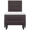 vidaXL Box spring seng med madras M&oslash;rk Brun 80 x 200 cm Stof