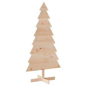 vidaXL dekorativt juletr&aelig; 150 cm massivt fyrretr&aelig;