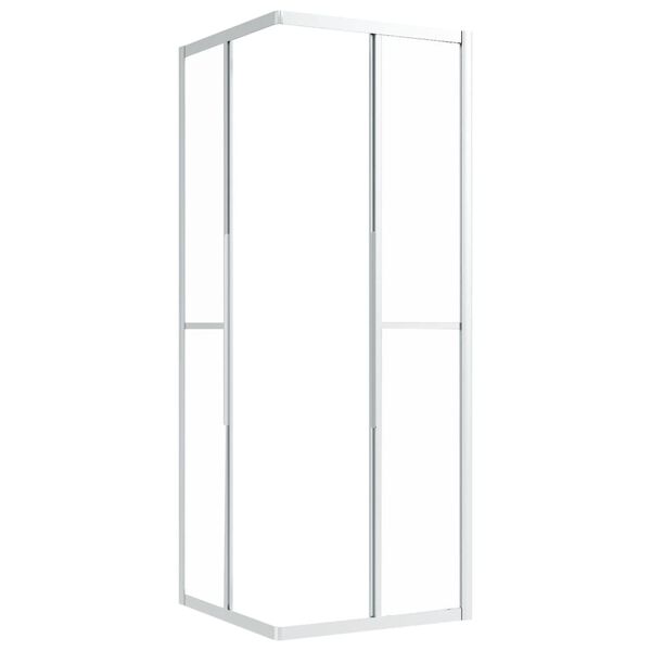 vidaXL brusekabine 80x80x180 cm matteret sikkerhedsglas