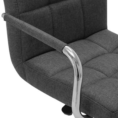 vidaXL barstole 2 stk. stof mørkegrå